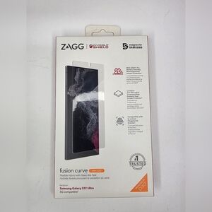 ZAGG InvisibleShield Fusion Curve Samsung Galaxy S22 Ultra Screen Protector D3O